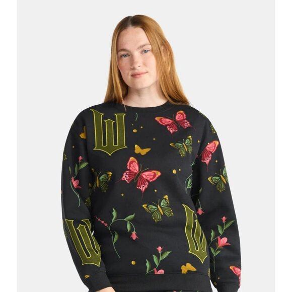 WICKED Womens Graphic Fleece Sweatshirt Medium - Picture 1 of 16